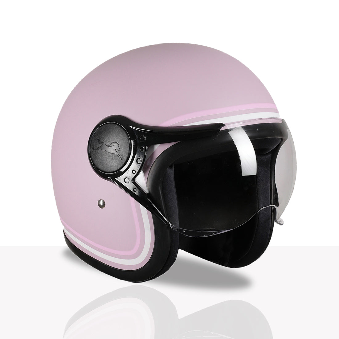 TVS MissFit Helmet for Women | Lightweight Ladies Helmet for Scooter | Stylish Girls Helmet with Extreme Comfort Fit | Women Helmet with Clear Visor | DOT & ISI Certified Helmet for Woman
